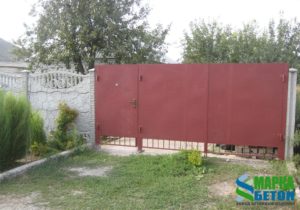 ворота с калиткой сбоку